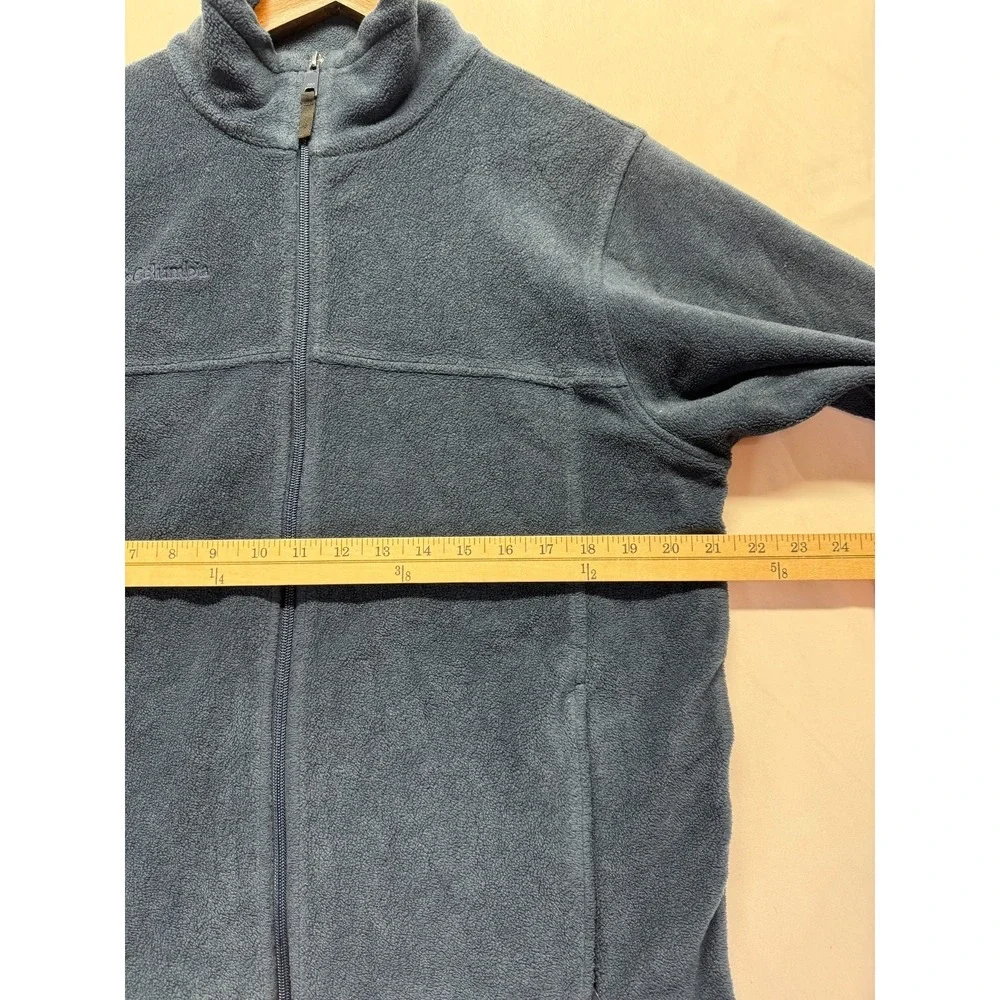 Columbia Sportswear Company Fleece Jacket Youth 18/20 Navy Mock Neck Full Zip